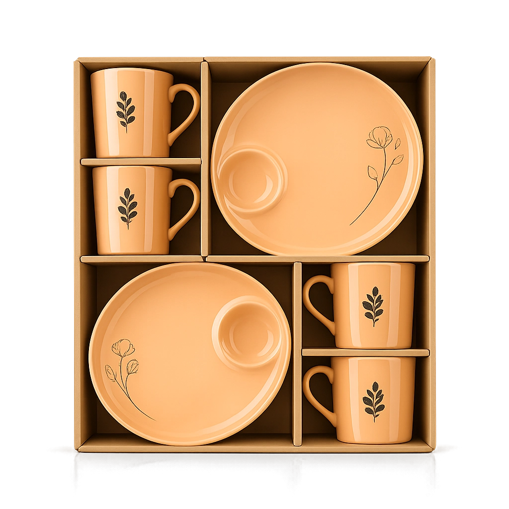 Cup & Saucer Set 4 Pc
